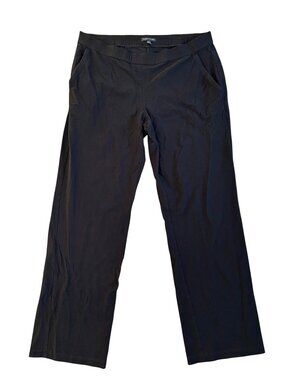 Eileen Fisher Women's Sz Large Straight-Leg Pants Elastic Waist